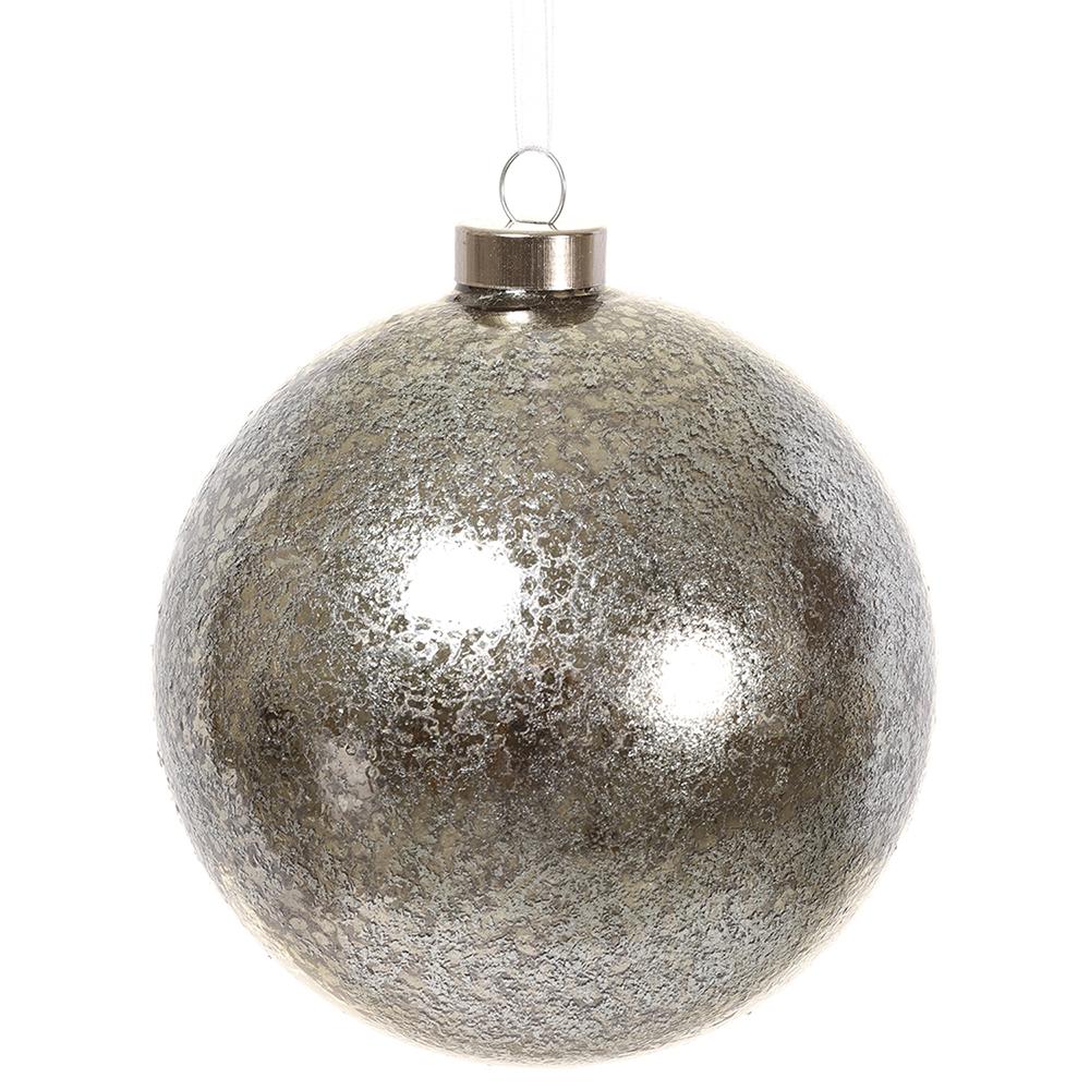 Silver Glass Ornament