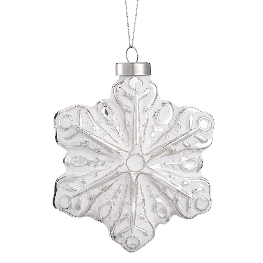 Glass Snowflake Ornament