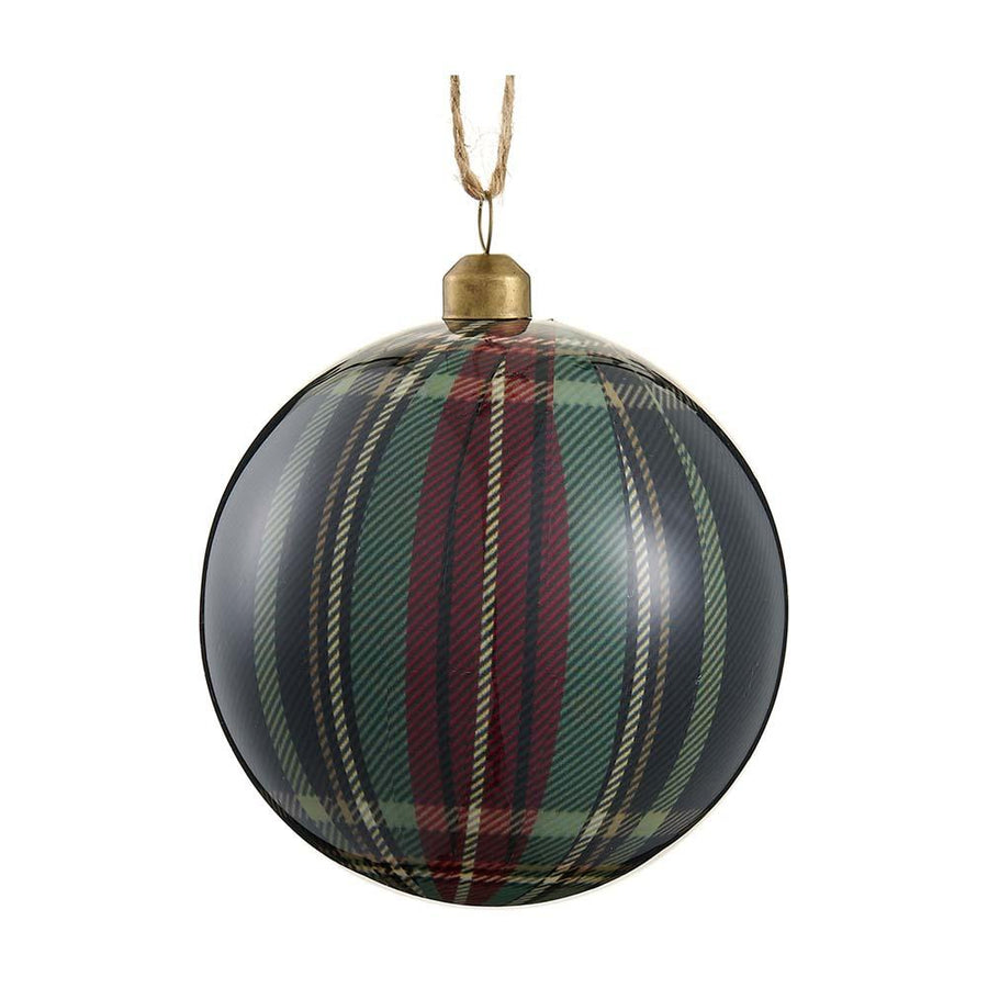 Forrest Green Plaid Ornament