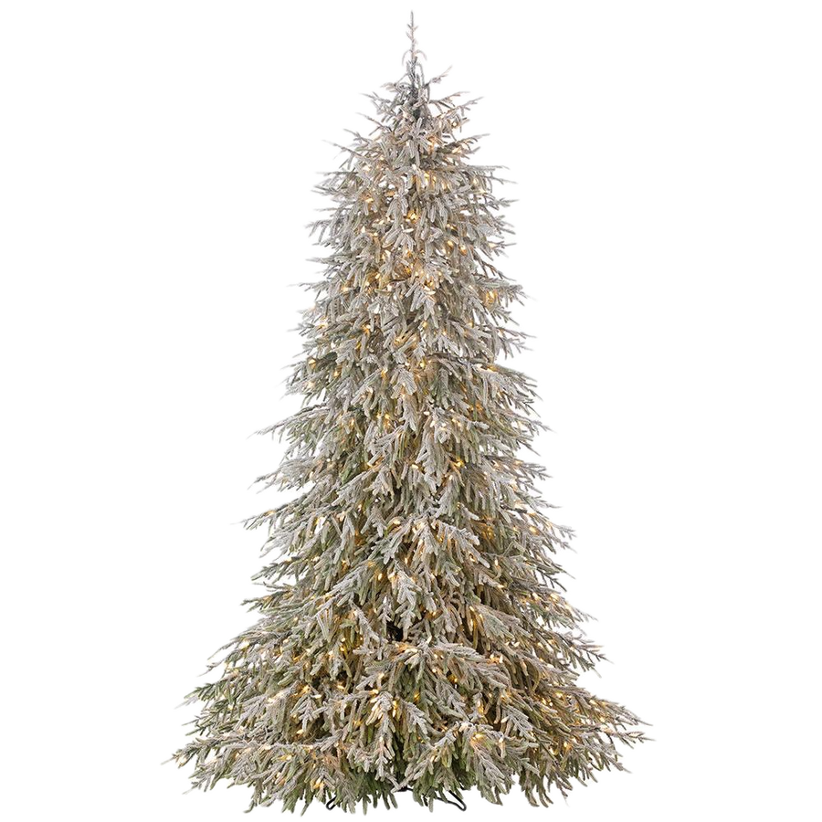 Snowed Lush Pine Tree 7.5'
