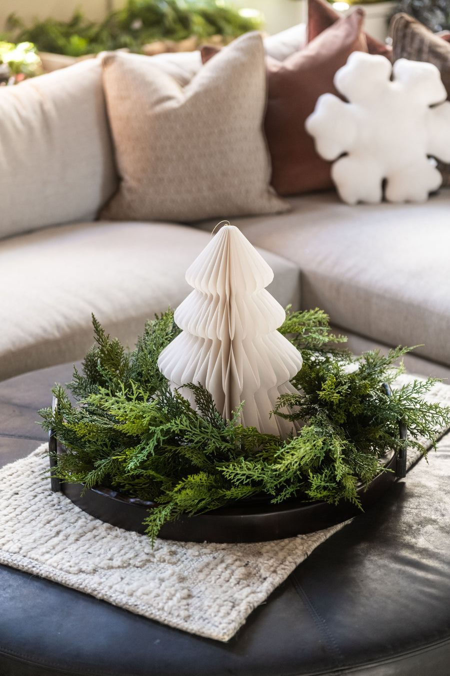 Medium White Paper Tree Ornament