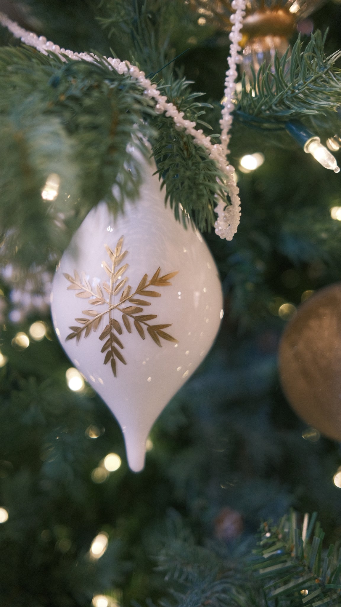 Snowflake Drop Ornament